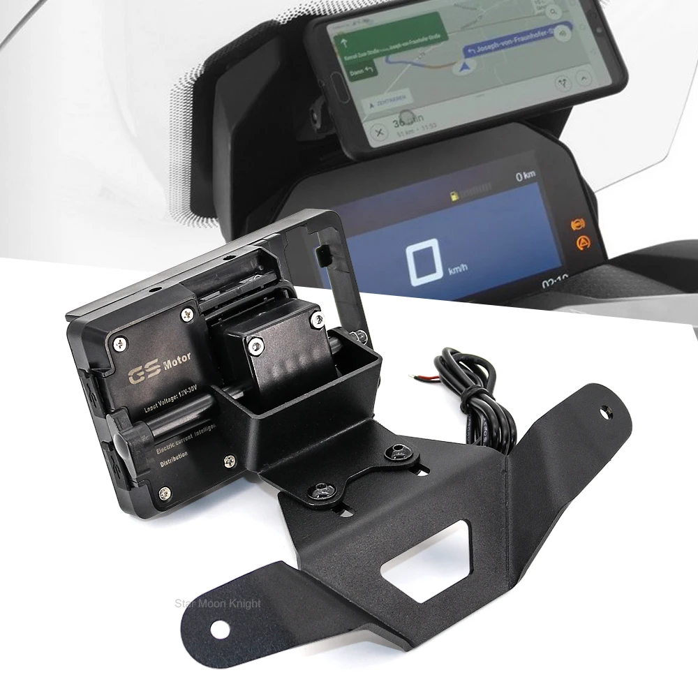 For BMW C400GT C 400 GT C400 GT Windshield Mount Navigation Bracket GPS Smartphone Holder Motorcycle Wireless Charging 