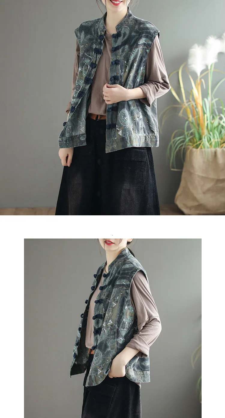 Max LuLu Осень Корейская мода уличная Женская одежда в стиле панк женские цветочные жилеты без рукавов повседневное пальто с принтом джинсовый жилет