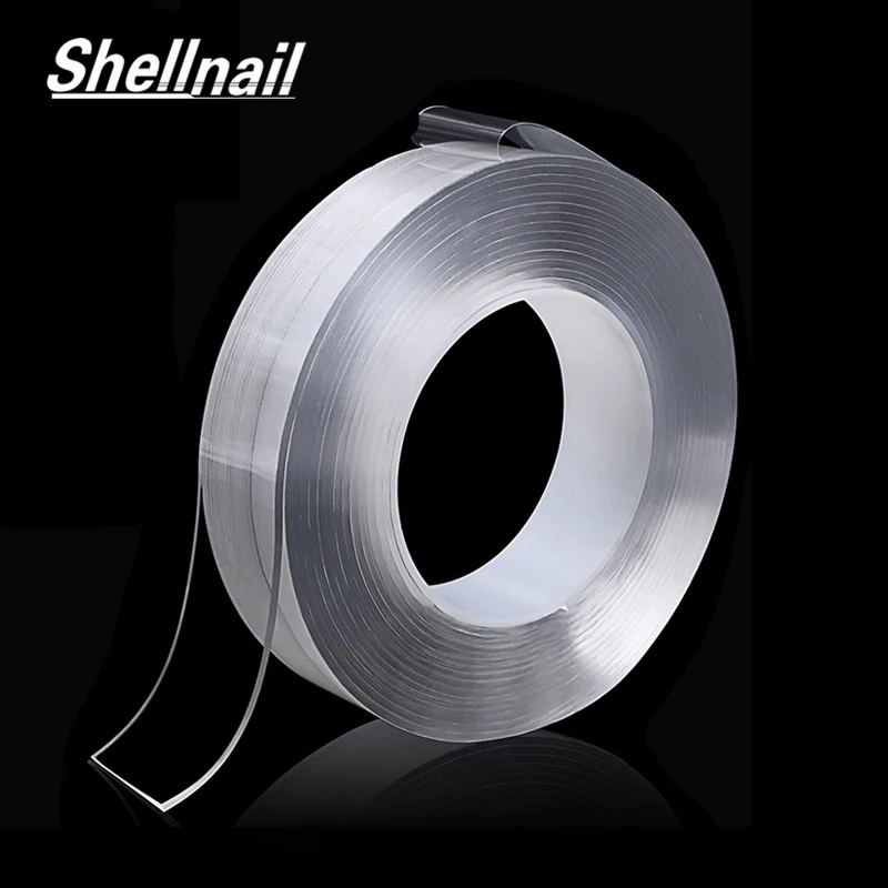 

SHELLNAIL Double-Side Nano Silica Gel Magic Tape Traceless Washable Adhesive Car&Home Multifunction Fixed Adhesive Anti-slip Mat
