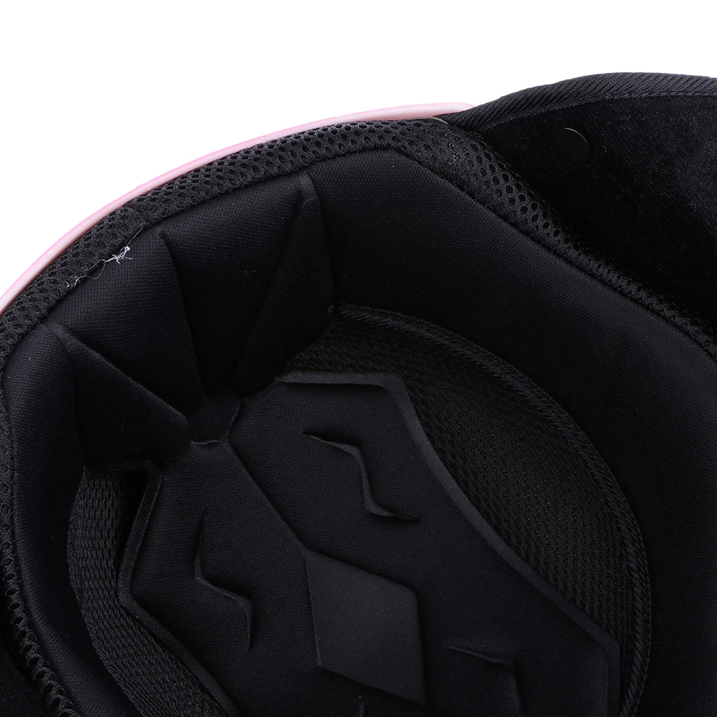 MagiDeal Motorcycle Helmet Single Shield Racing Moto Helmet Pink Tawny Lens