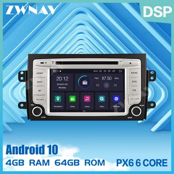 

PX6 DSP IPS 4+64G Android 10.0 Car GPS Navi Radio Audio stereo For Suzuki SX4 2006-2010 DVD multimedia Player head unit free map