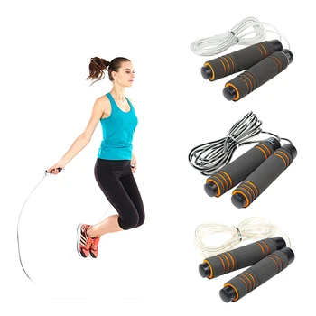 

Speed Skipping Jump Rope Adjustable Sports Lose Weight Exercise Gym Crossfit Fitness Equipment PVC & Stainless Steel Jump Ropes