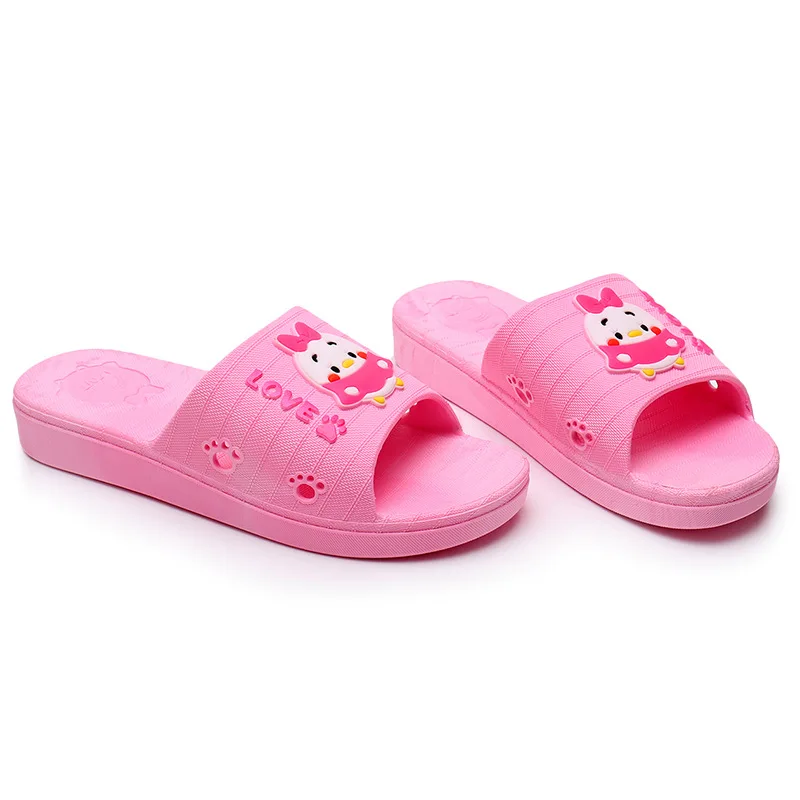 

2019 Women Cute Lovely Bath Slippers Slip On Flats Beach Sandals Flip Flops Ladies Shoes Sliders Shoes Zapatos De Mujer Non-slip