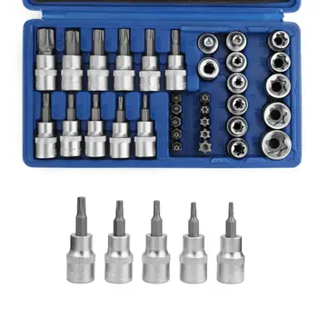 

34Pcs Pressure Batch Sleeve Group Sets SleeveHead Machine Motor Repairing Tool Socket Set Wrench Female Male