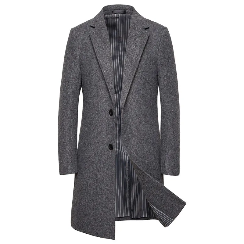 2019 New Winter Woolen Jacket Men's High-quality Wool Coat Casual Slim Woolen Coats Men Fashion Thick Cotton Trench/Overcoa 2019 New Winter Woolen Jacket Men's High-quality Wool Coat Casual Slim Woolen Coats Men Fashion Thick Cotton Trench/Overcoa