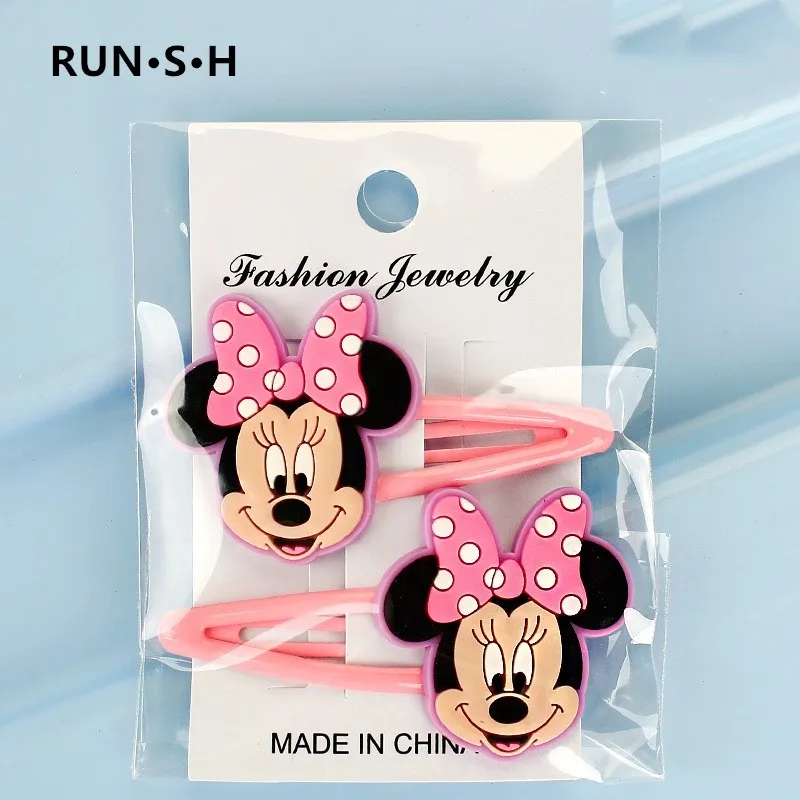 2 шт. галстук-бабочка с Микки и Минни для девочек волнистые ромашками ПВХ