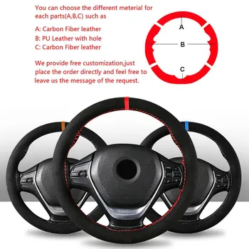 

DIY Custom Suede Leather Steering Wheel Cover For Lexus IS200 300 1999-2005