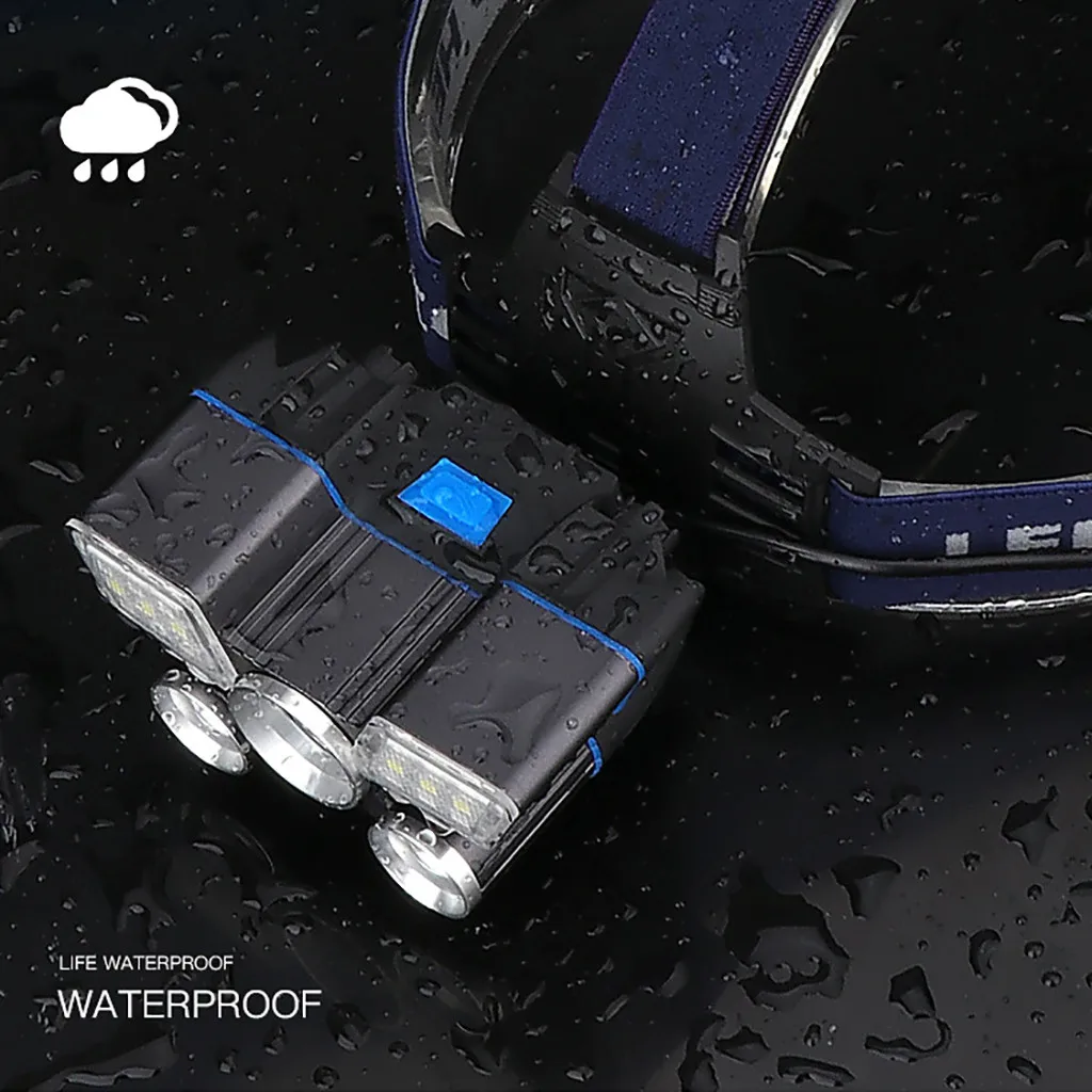 Супер-яркий L2+ 2T6+ COB светодиодный налобный фонарь, фонарь, водонепроницаемый налобный фонарь, фонарь на голову, для использования в кемпинге X#3
