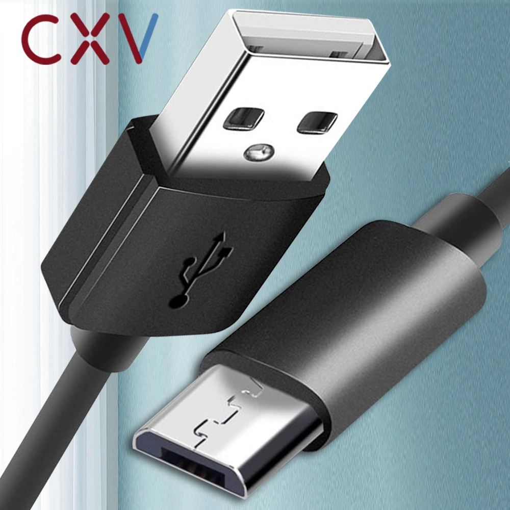 CXV микро USB кабель 2.4A Быстрая зарядка для передачи данных Samsung Xiaomi Android мобильный