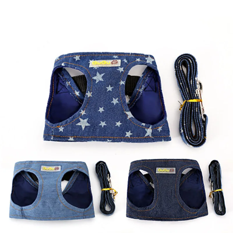 

Cowboy Breathable Chest Strap Leash Rope Four Seasons Universal Dog Clothes Dog Leash Chest Strap Set Pet Supplies