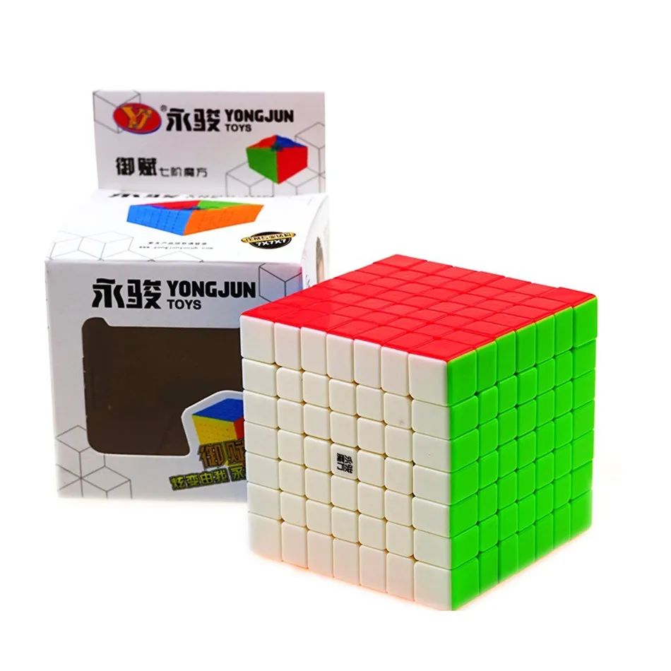 YJ YuFu 7x7x7 Магический кубик, 7 слоев, без наклеек, скоростные Волшебные кубики, профессиональная головоломка, игрушки для детей, Подарочная игрушка 7x7, Cubo Magico