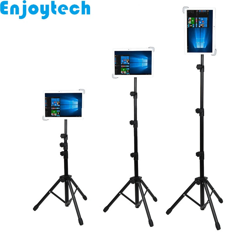 

New Arrival Foldable Tripod with Holder for iPad Huawei Samsung Tablets Stands Mounts Holder for Live Streaming Bloggers