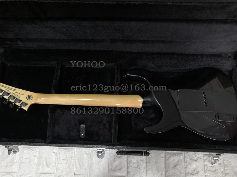 Top Quality black Color black hardware Kirk Hammett Ouija beautiful Electric Guitar, customized!PayPal available!es-2