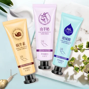 

Anti-Dryness Moisturizing Hand Cream Goat Milk & Snail & Hyaluronic Acid & Horse Oil Essence Hydrating Repair Hand Skin Care