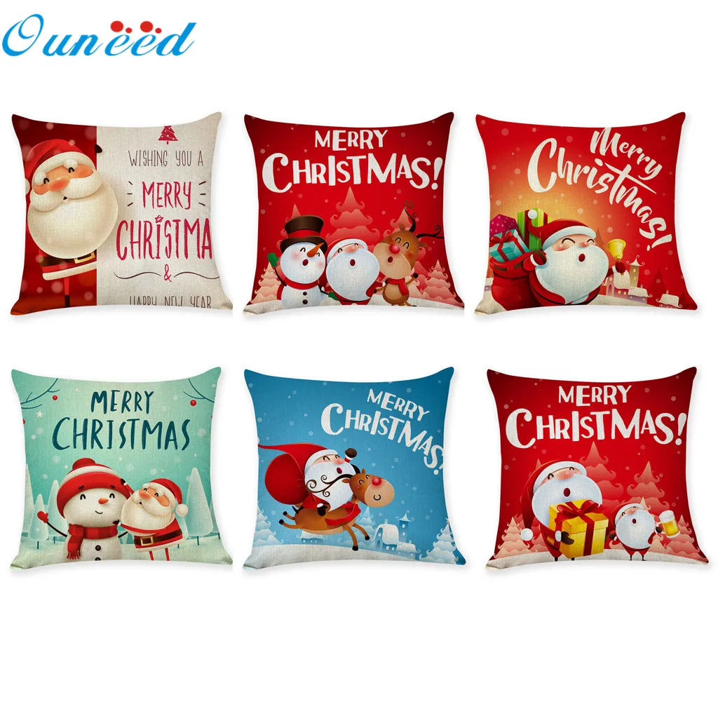 Чехол на подушку Ouneed с милым мультяшным рисунком для вечеринки декоративная