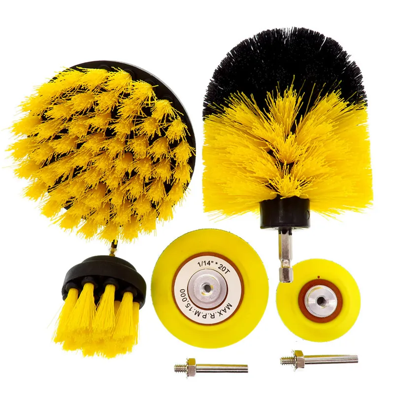

Drill Brush Scrub Pads 5Piece Power Scrubber Cleaning Kit All Purpose Cleaner Scrubbing Cordless Drill for Cleaning Pool