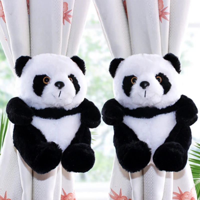2 шт. черно-белая милая очаровательная панда занавеска для украшения занавеска подвесной пояс Tieback для детской комнаты оконная занавеска держатель A75-5 - Цвет: Style 2