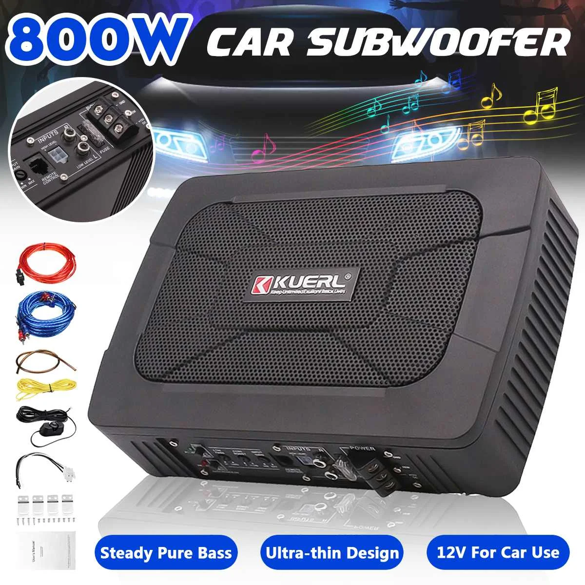 おすすめポイント カーシートアンプ800w 8 9インチ サブウーファー スリム アクティブシート下 サブウーファー カースピーカー 売り出し卸値 Antra Com