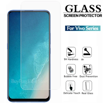 Перейти на Алиэкспресс и купить Закаленное стекло для Vivo V15 V11 Pro V11i V9 V7 V5 Plus, Защитное стекло для экрана V 15 11 11i 9 7 2 Plus, защитная стеклянная пленка