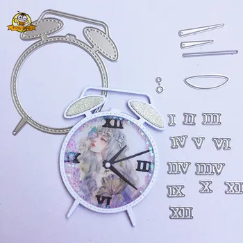 

Alarm Clock Craft Dies Metal Cutting Dies New 2019 for Card Making Scrapbooking DIY Craft Dies Cut Home Decorative