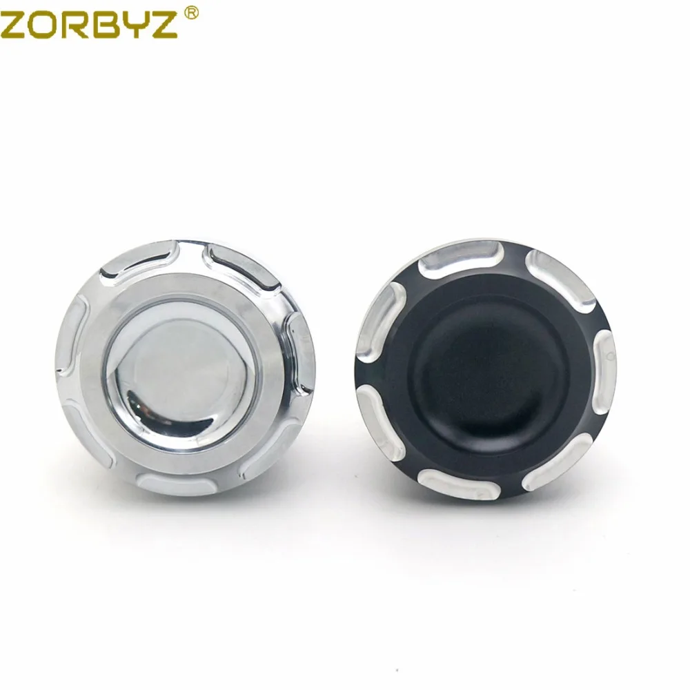ZORBYZ черный/хром CNC Edge Cut вентилируемый газовый бак крышка топливная Крышка для Harley Sportster XL 883 Dyna Touring