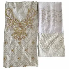 Африканский бязь брокад Richer Getzner камни бусины морской раковины одежды кружева материалы 3+ 2+ 2 ярдов за комплект для платья