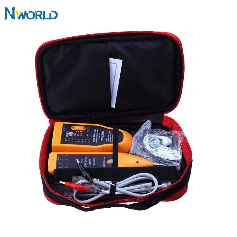 Хит продаж WH806B Тестер телефонного провода тестер сетевого кабеля для Cat5 Cat5E Cat6 RJ45