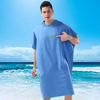 

Adults Quick Drying Beach Cloak Changing Robe Swim Bath Towel Outdoor Sports Poncho Bathrobe Soft Beach Swimming Towels