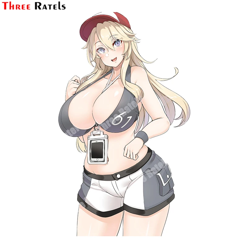

3D наклейки Three Ratels B178 для коллекции йова Kantai милые стикеры на автомобиль Girl, декоративные автомобильные наклейки