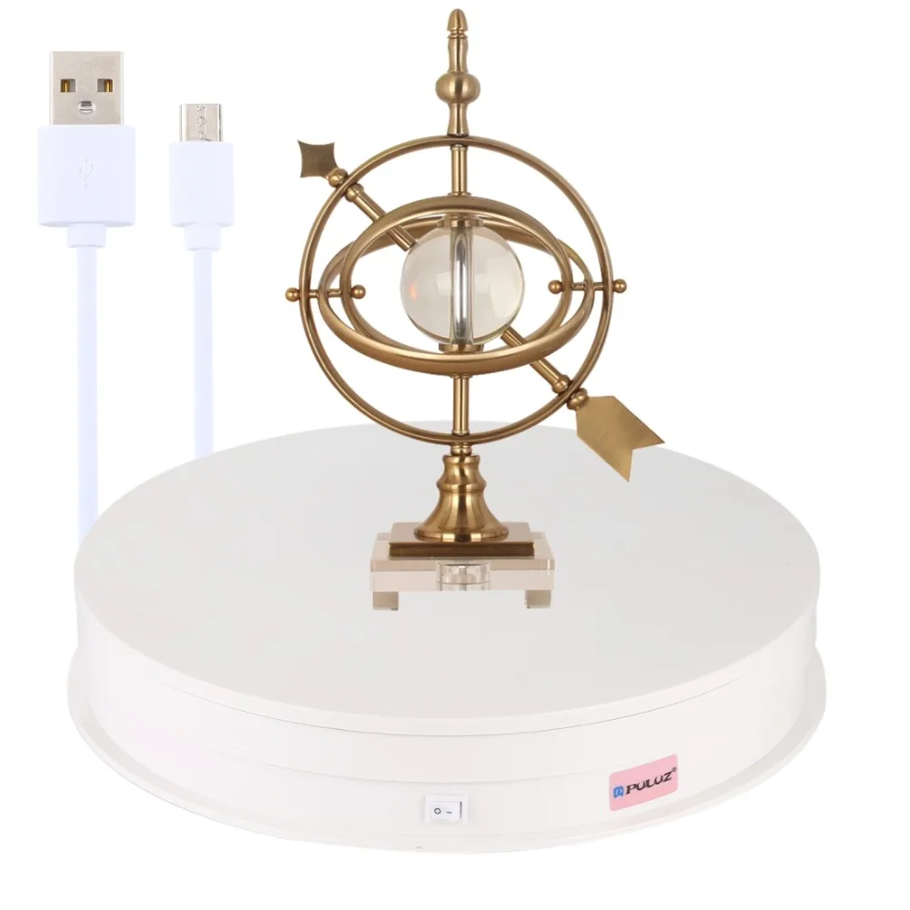 

PULUZ USB Electric Rotating Turntable Display Stand 360 Degree Jewelry Display Holder For Photography Shooting Props Turntable