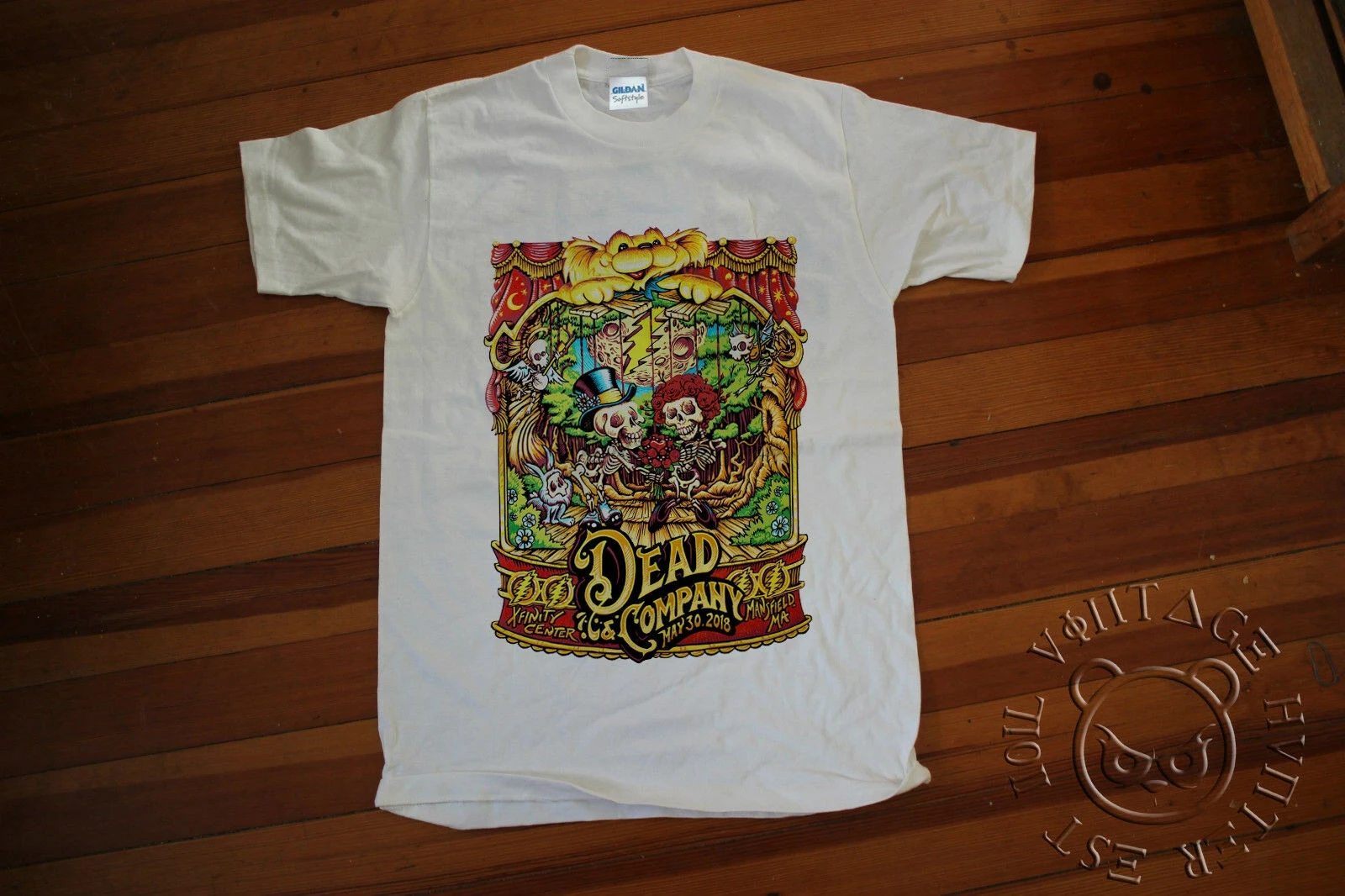 Футболка с надписью Dead And Company Tour эмфинирный центр Mansfield Grateful концерт |