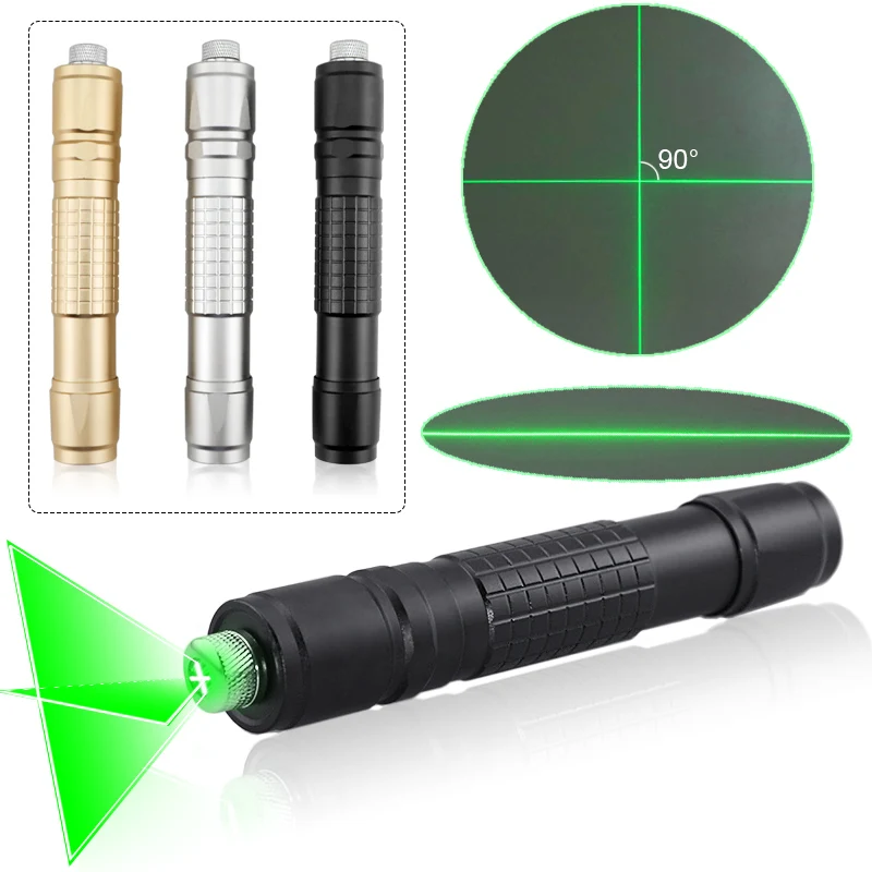  CWLASER High Power Line Beam/ Cross Beam Focusable 532nm Green Laser Pointer Green Burning Laser Fl