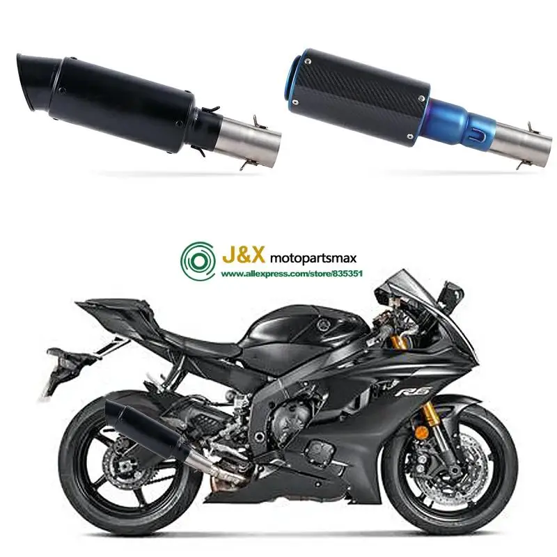 Мотоциклетная полная система глушитель Escape slip для Yamaha R6 YZF-R6 2006- средняя Соединительная труба с DB-KILLER