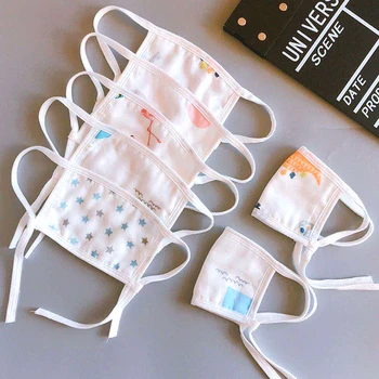 

1Pcs Anti Dust Gezicht Mond Masker Herbruikbare Ademend Katoen Beschermende Kinderen Kid Cartoon Anti-Dust Mond gezichtsmasker