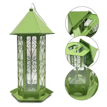 

Bird Feeders Hanging Type Outdoor Pet Bird Seeds Food Feeder Tree Garden Snacks Bucket Holder Bird Feeder Feed Station