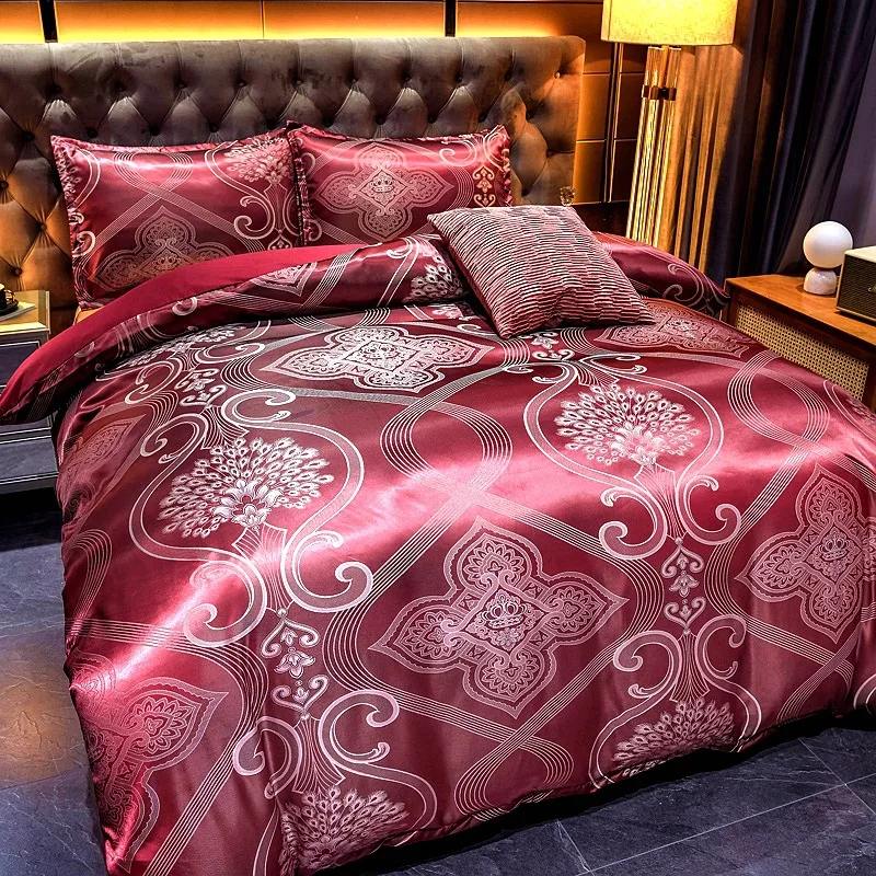 2021 Luxury 2 or 3pcs Bedding Set High Quality Duvet Cover Sets 1 Quilt Cover + 1/2 Pillowcases Twin Double Full Queen King