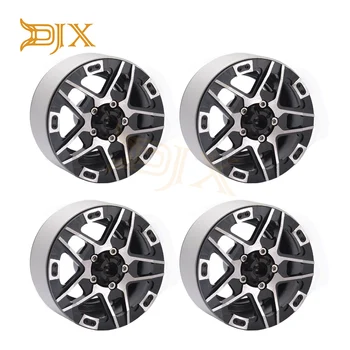 

DJX 4PCS Aluminum 1.9” Beadlock Wheel Rim 12-Spoke Wheel Hub for 1/10 RC Crawler Car Axial SCX10 Traxxas TRX4 D90 CC01