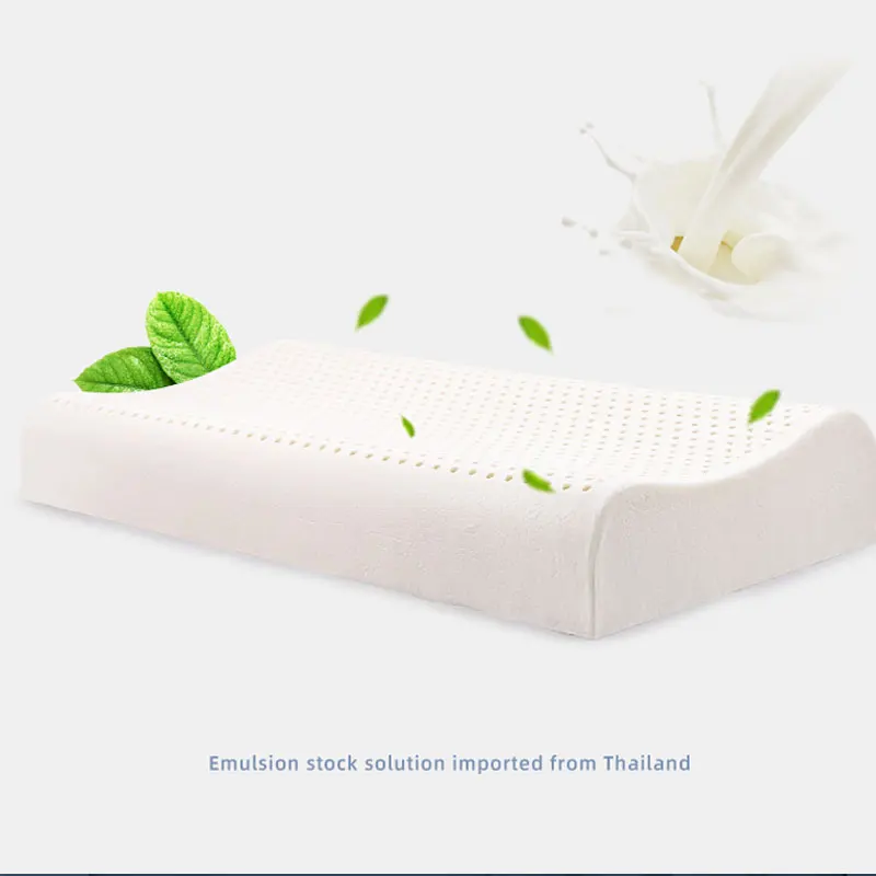 

Thailand Latex Orthopedic Pillow for Sleeping 60x40cm Pillows Neck Support for Pressure Relief Side and Stomach Sleepers Pillow