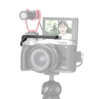 

UURig R038 Dual Hot Shoe Camera Extension Mount Bracket Vlog Microphone LED Light Extend Stand for M6 Mark II Camera Accessories