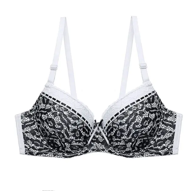 Белый DKERT женский бюстгальтер пикантные тесемки нижнее белье Bralette регулируемые Лифчики Femme бюстгальтер - Цвет: Белый