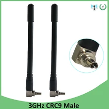 2шт 3g 4G LTE Антенна 3dbi С CRC9 разъем antena 1920-2670 МГц для беспроводного 4G модема lte ретранслятор антенн