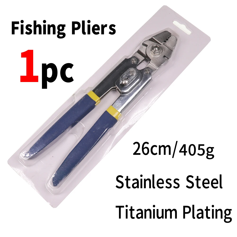 Saltwater Fishing Stainless Steel Multifunctional Fishing Pliers Steel Wire  Cutter Hook Tying Tool With Crimps Tube Free Box - AliExpress