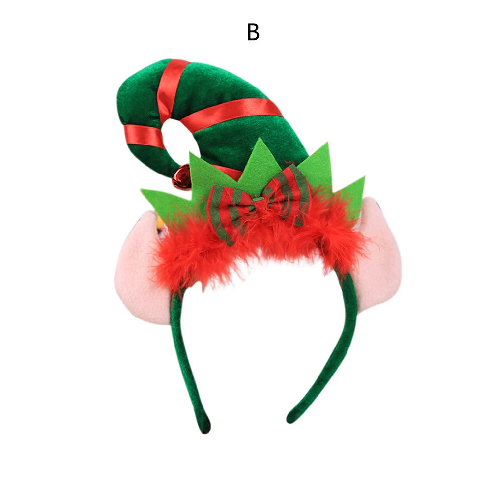 Рождественский головной убор, украшения, аксессуары, рождественские повязки на голову, вечерние головные уборы, подарки для детей, взрослых, семейных встреч, рождественский подарок - Цвет: Style B