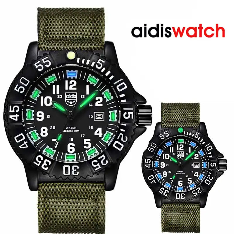 mens watches with night light