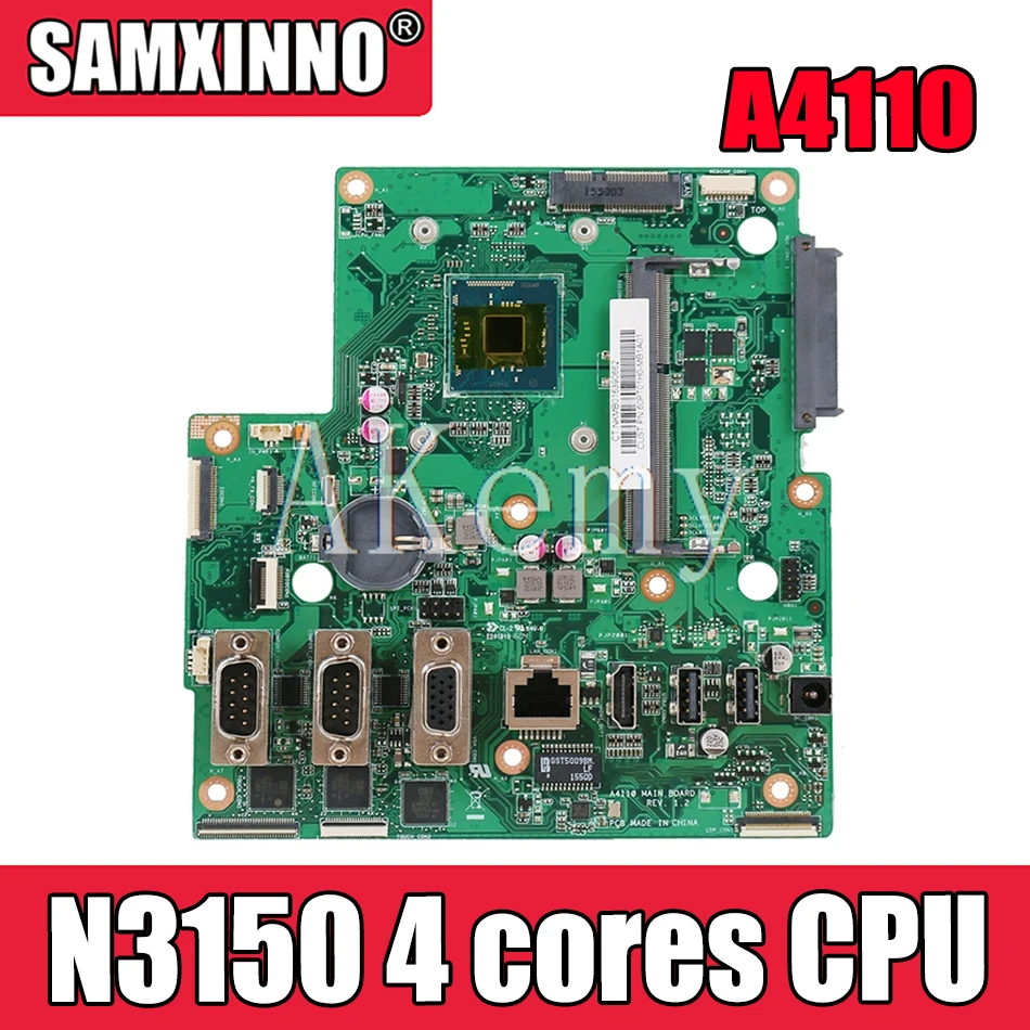Akemy 110 All In One Motherboard For Asus 110 Rev 1 2 Mainboard 100 Test Ok W N3150 4 Cores Cpu Aliexpress Computer Office