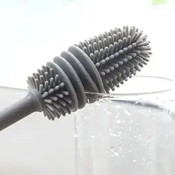 Silicone cup brush360 ° Rotary cleaning Long handle cup brush Clean the water cup Decoracion  cleaning brush
