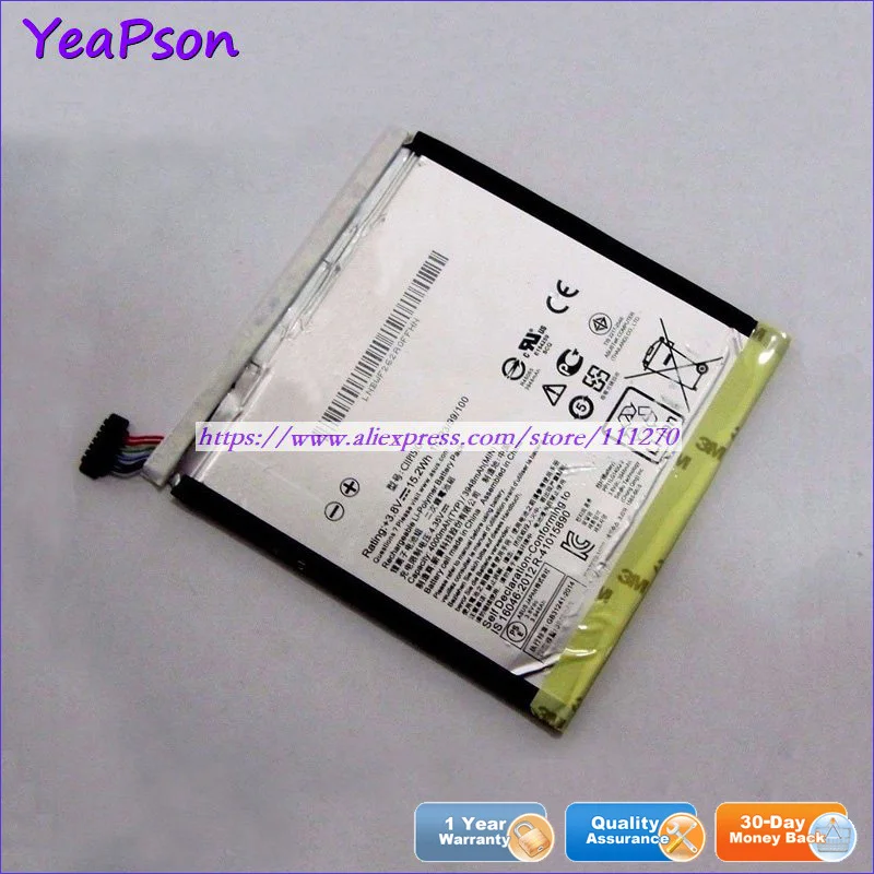 Yeapson 3 8 V 15.2Wh натуральная C11P1510 0B200-01790000 Аккумулятор для ноутбука ASUS Z380KNL ZENPAD S 0 Z580CA