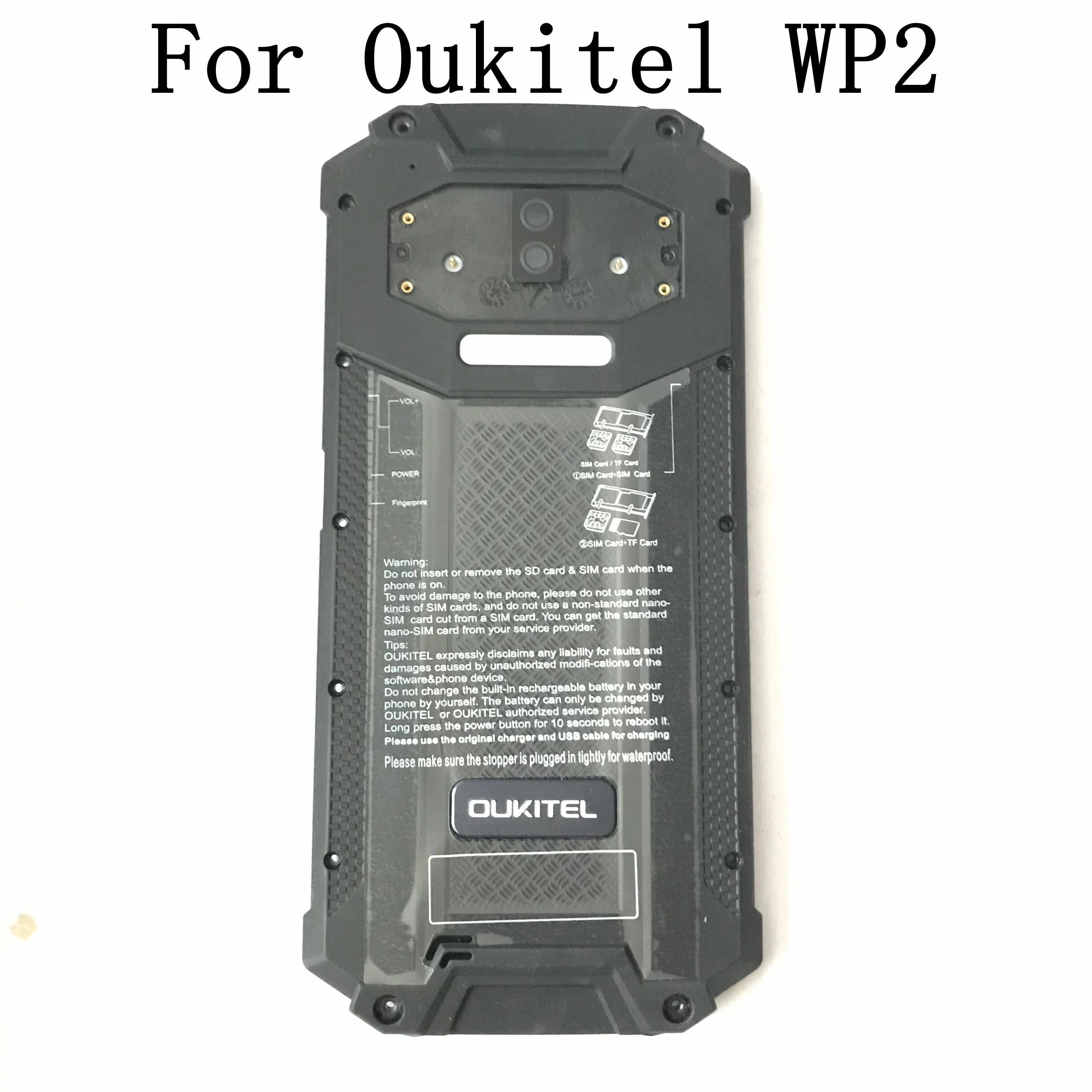 Oukitel WP2 используется защитная батарея чехол задняя оболочка + громкий динамик