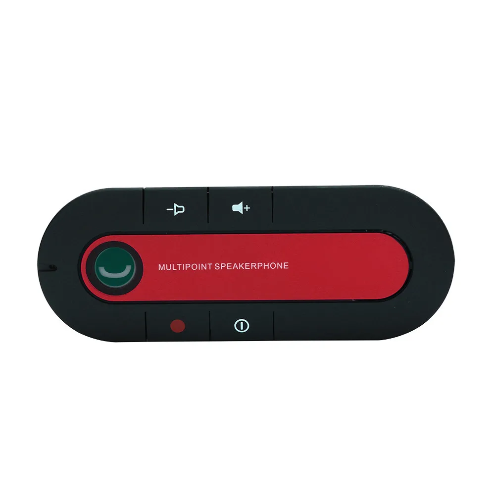 Красный CARPRIE Sun Protection Wireless Bluetooth 3.0 Adapter Receiver Car Kit Auto 3.5mm Stereo Aux 3.0 Music Audio Adapter Receiver DD - Цвет: Красный