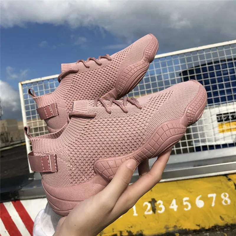 2019 модные кроссовки женская обувь повседневная на плоской платформе из